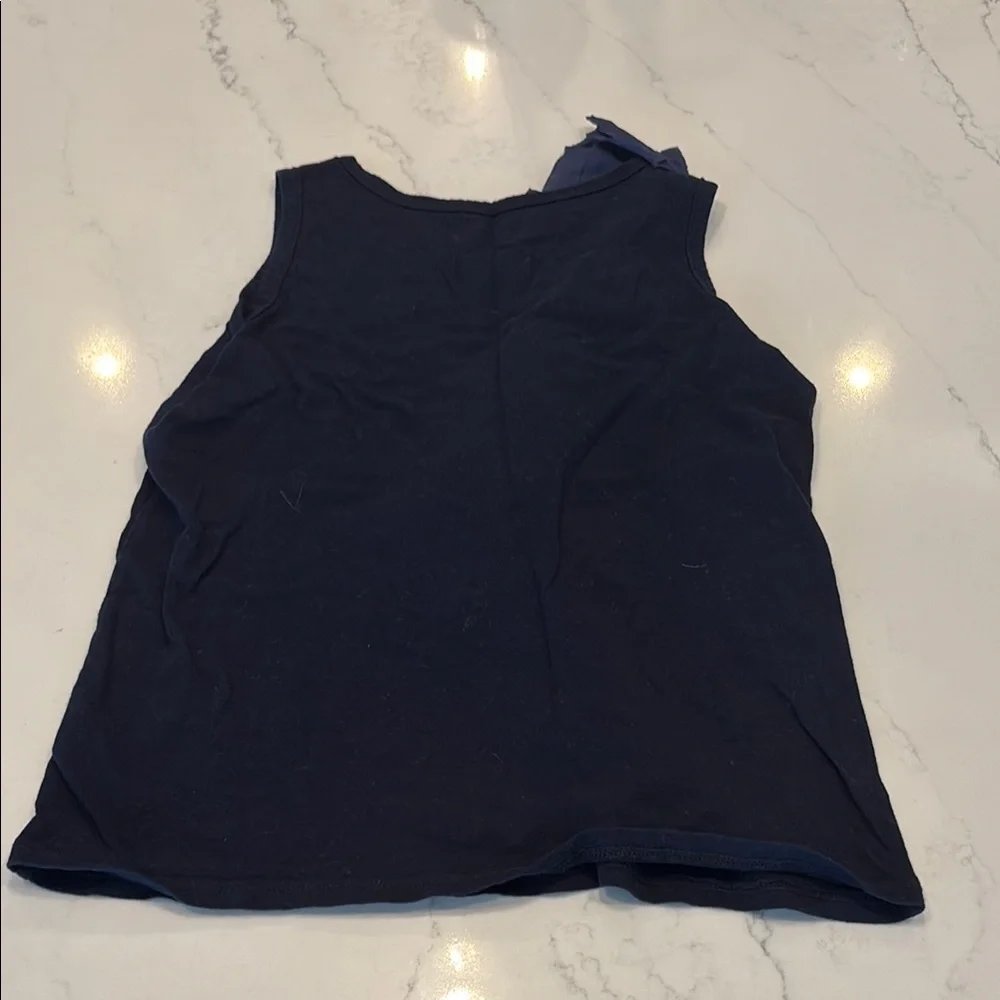 Crewcuts Blue Ruffled Sleeveless Tank Top